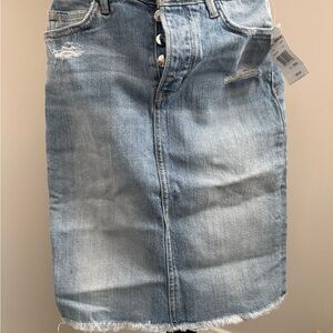 The Riley Skirt - Distressed Denim Skirt